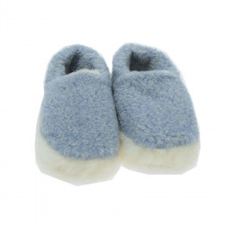 Chaussons Sibérian Laine Bleu Clair Alwero