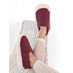 Chaussons Sibérian Laine Rouge Alwero