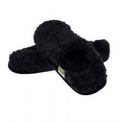 Chaussons Shorty Laine Anthracite Alwero