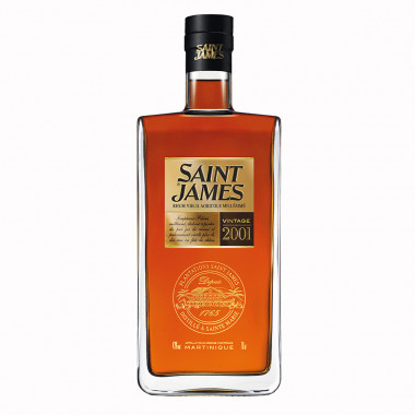 Saint James Millésime 2001 70cl 43° Saint James Millésime 2001 70cl 43°