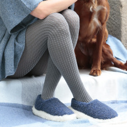 Alwero Dark Blue Siberian Slippers