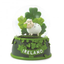 Shamrock & Sheep Snow Globe