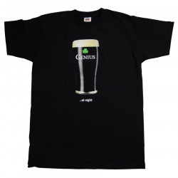Genius At Night Black T-shirt