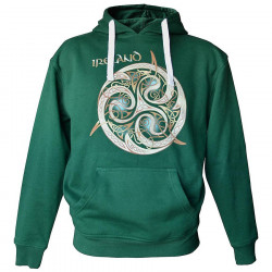 Sweat à Capuche Triskel Celtic Ireland Vert